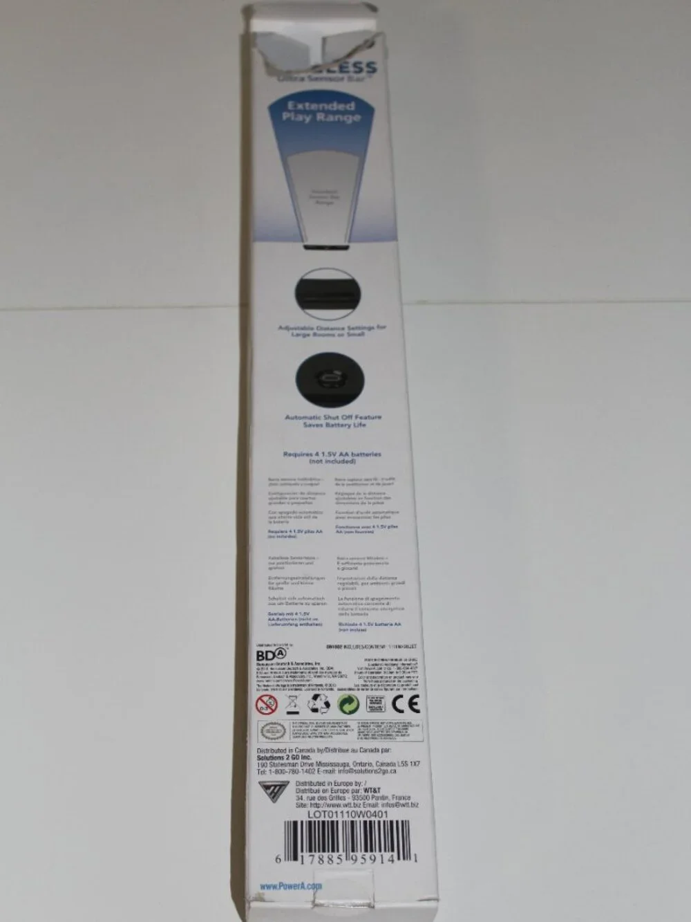 Power A Ultra Sensor Bar for Nintendo Wii/Wii U Brand NEW Factory Sealed Box